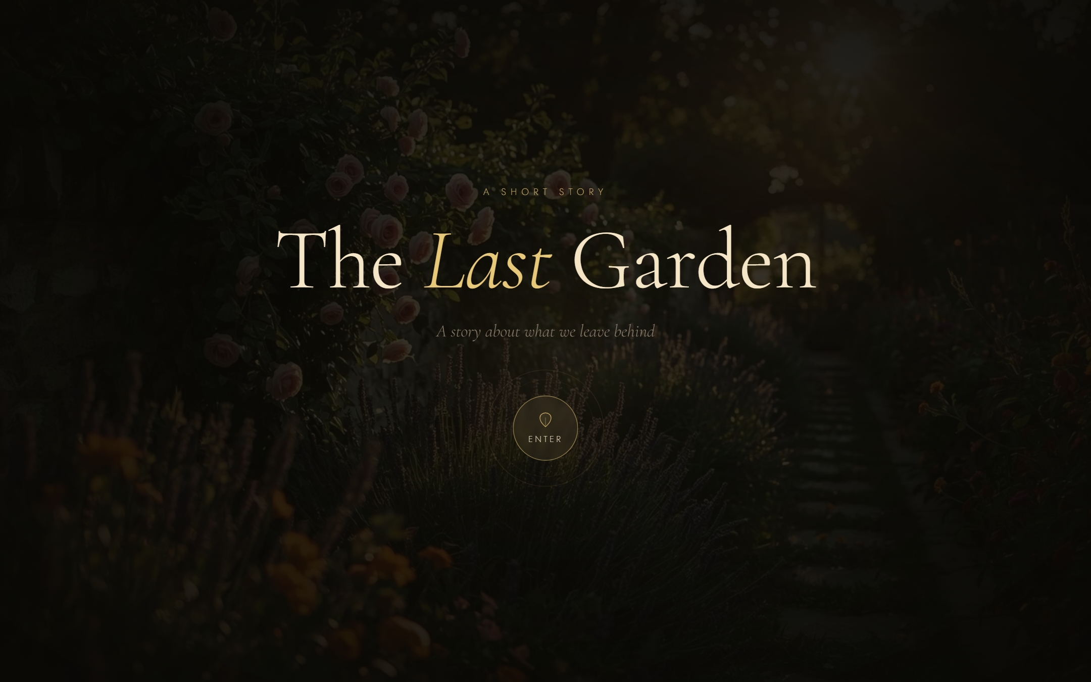 The Last Garden — live site preview